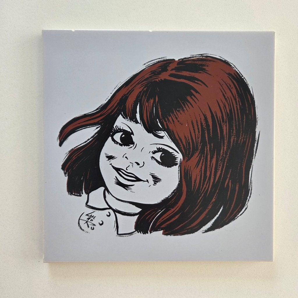 Mosa tegel Luc de Ro, Signé, Pierre/céramique, 15 cm, Enlèvement ou Envoi