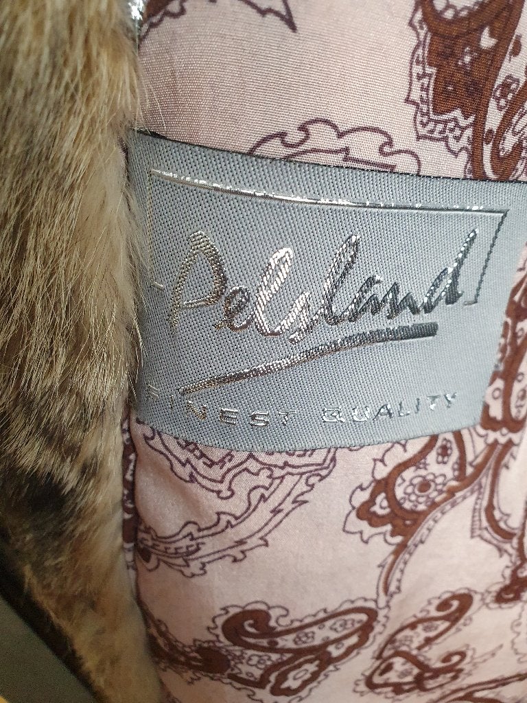 Pelsen mantel, ANDERE, Ophalen, Zo goed als nieuw, Maat 38/40 (M)