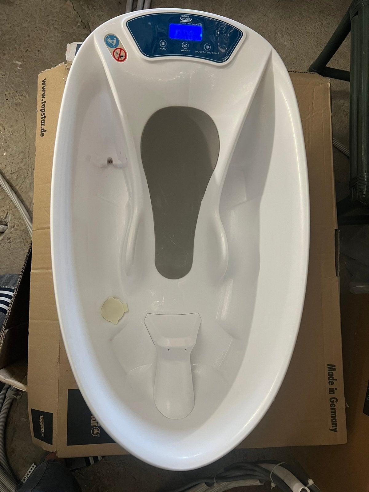 Baby bad/babypatent Aqua scale, Ophalen, Zo goed als nieuw, Badje