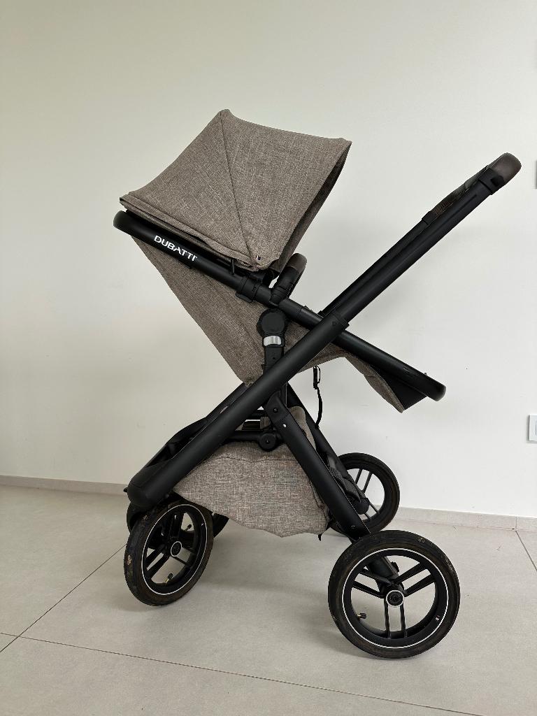 Kinderwagen Dubatti One Melange Taupe - full option, Kinderen en Baby's, Ophalen, Kinderwagen, Overige merken, Verstelbare duwstang