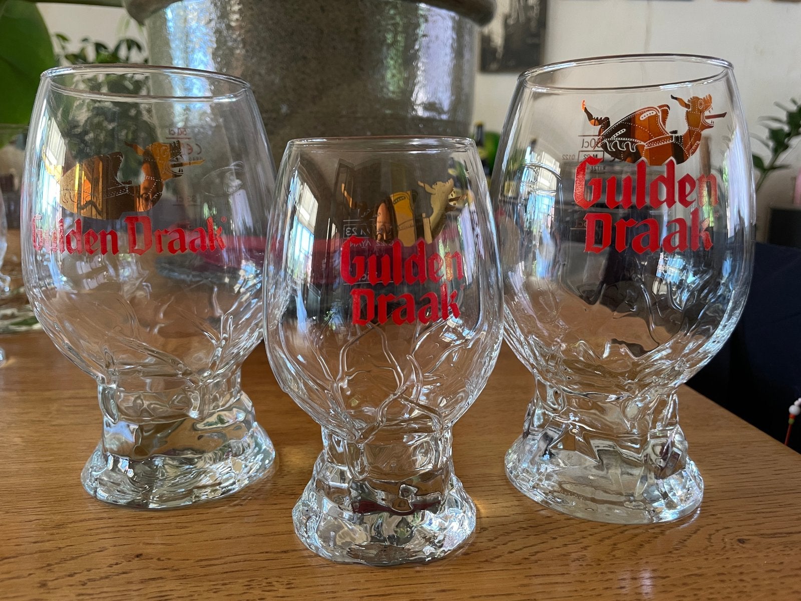 8 Gulden Draak glazen, Verzamelen, Biermerken, Ophalen, Nieuw