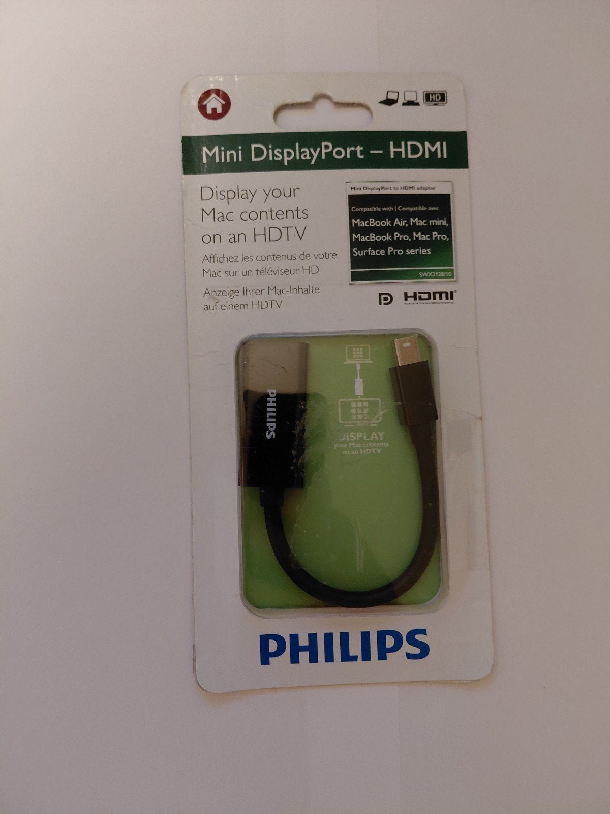 Philips Mini DisplaPort - HDMI, Audio, Tv en Foto, Audiokabels en Televisiekabels, Ophalen of Verzenden, Nieuw, Minder dan 2 meter