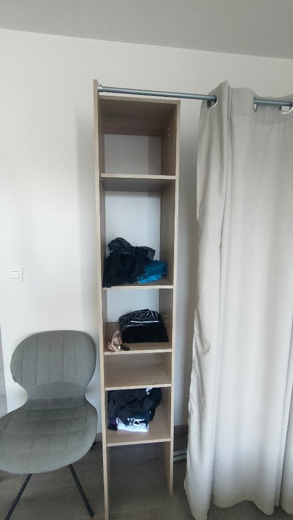 Kleerkast met gordijn, Huis en Inrichting, Ophalen, 200 cm of meer, 50 tot 100 cm, Zo goed als nieuw