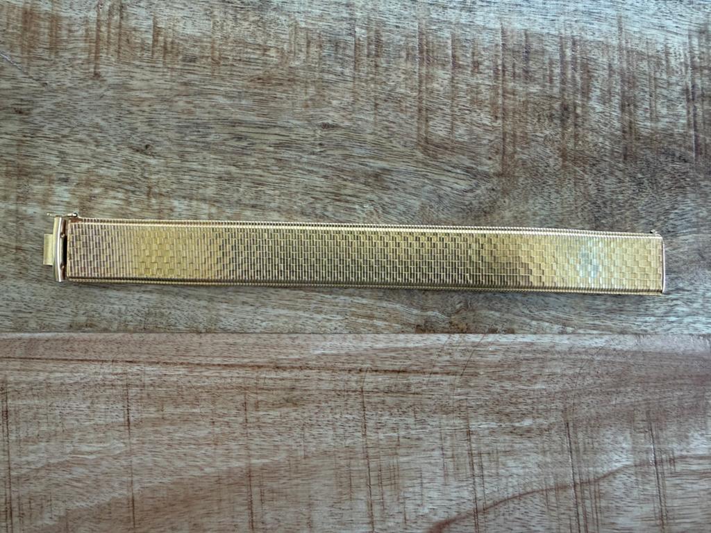 18K (750) vergulde armband, Ophalen, Gebruikt, Goud, Goud