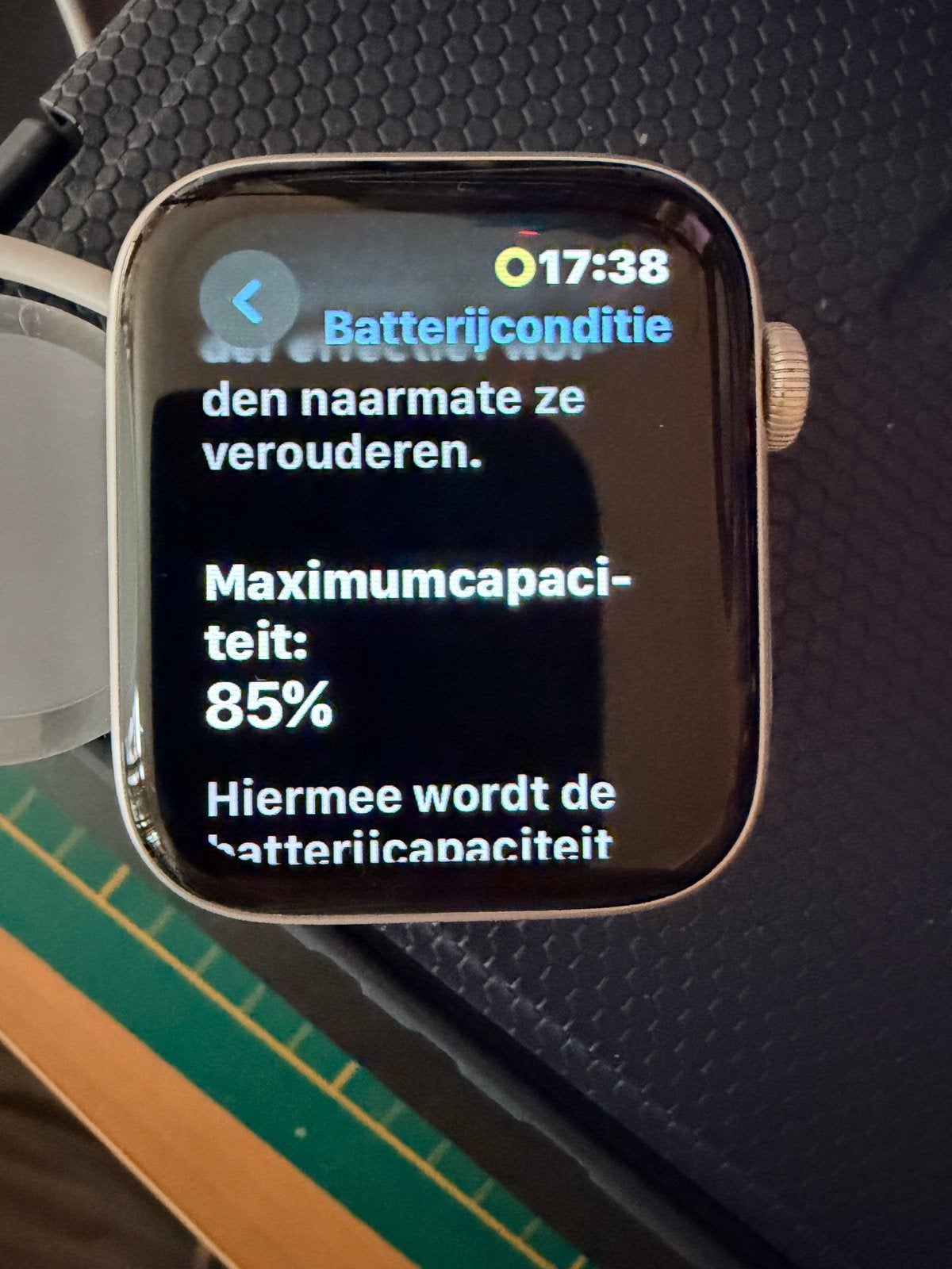 Apple Watch 5 series 44mm wit/zilver, Bijoux, Sacs & Beauté, Montres connectées, Étanche, IOS, Comme neuf, Enlèvement