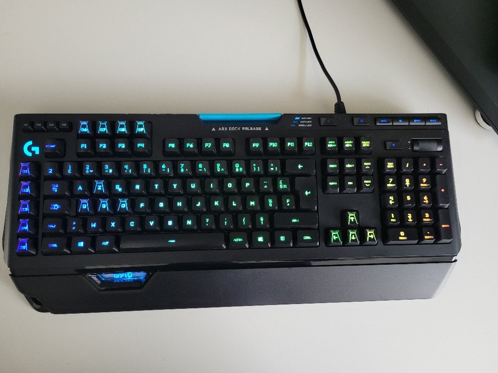 ✅ Logitech RGB Mechanical Gaming Keyboard ✅, Ophalen, Gebruikt, Logitech, Azerty