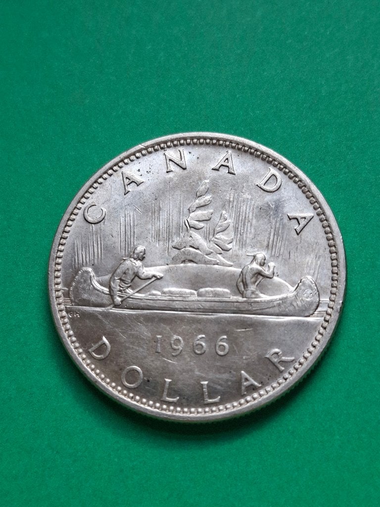 1966 Canada 1 dollar en argent Elizabeth II, Envoi, Amérique du Nord, Monnaie en vrac, Argent