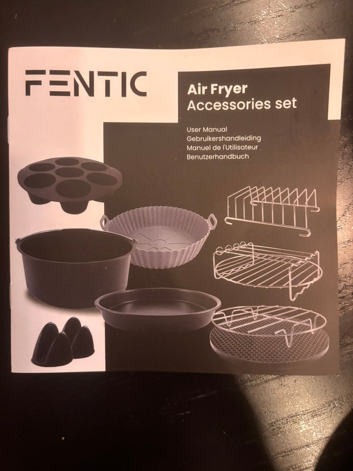 Fentic - accessoires voor airfryer - 9 stuks, Ophalen, Nieuw, Overige typen, Overige merken