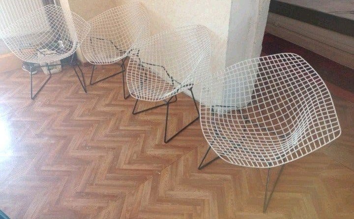 Fauteuil vintage bertoia knoll année 70, Enlèvement