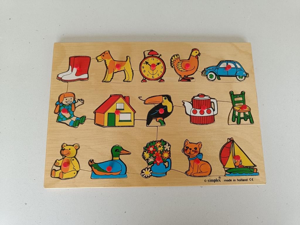 Inlegpuzzel kind, Ophalen