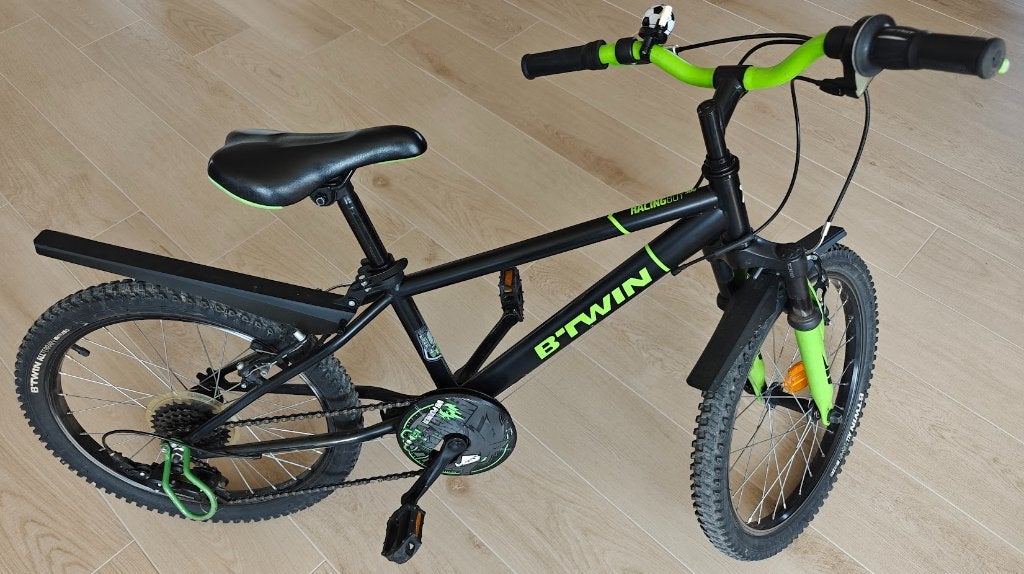 BTWIN RacingBoy 500 20inch kinderfiets, Fietsen en Brommers, Ophalen, Gebruikt, Velgrem, B-Twin