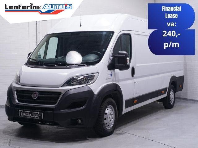 Fiat Ducato 2.3 Mjet 130 pk L4H2 Navi, Cruise control Laadru, Auto's, 173 g/km, Wit, Bedrijf, Parkeersensor