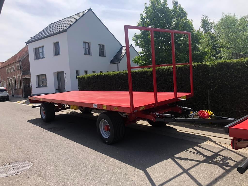 Getrokken platte wagen 8m nieuw, Zakelijke goederen, Landbouw | Tractoren, Ophalen