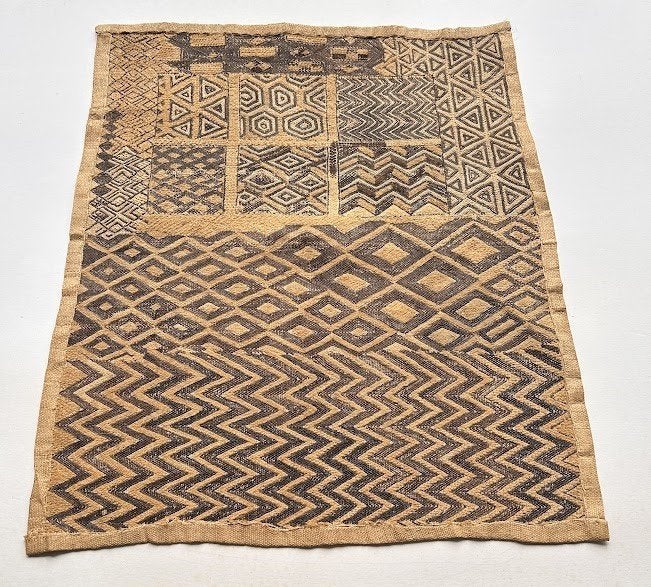 Authentieke Kuba-doek # 2 uit DR Congo, Textiel, Afrika, Handgemaakt, Ophalen