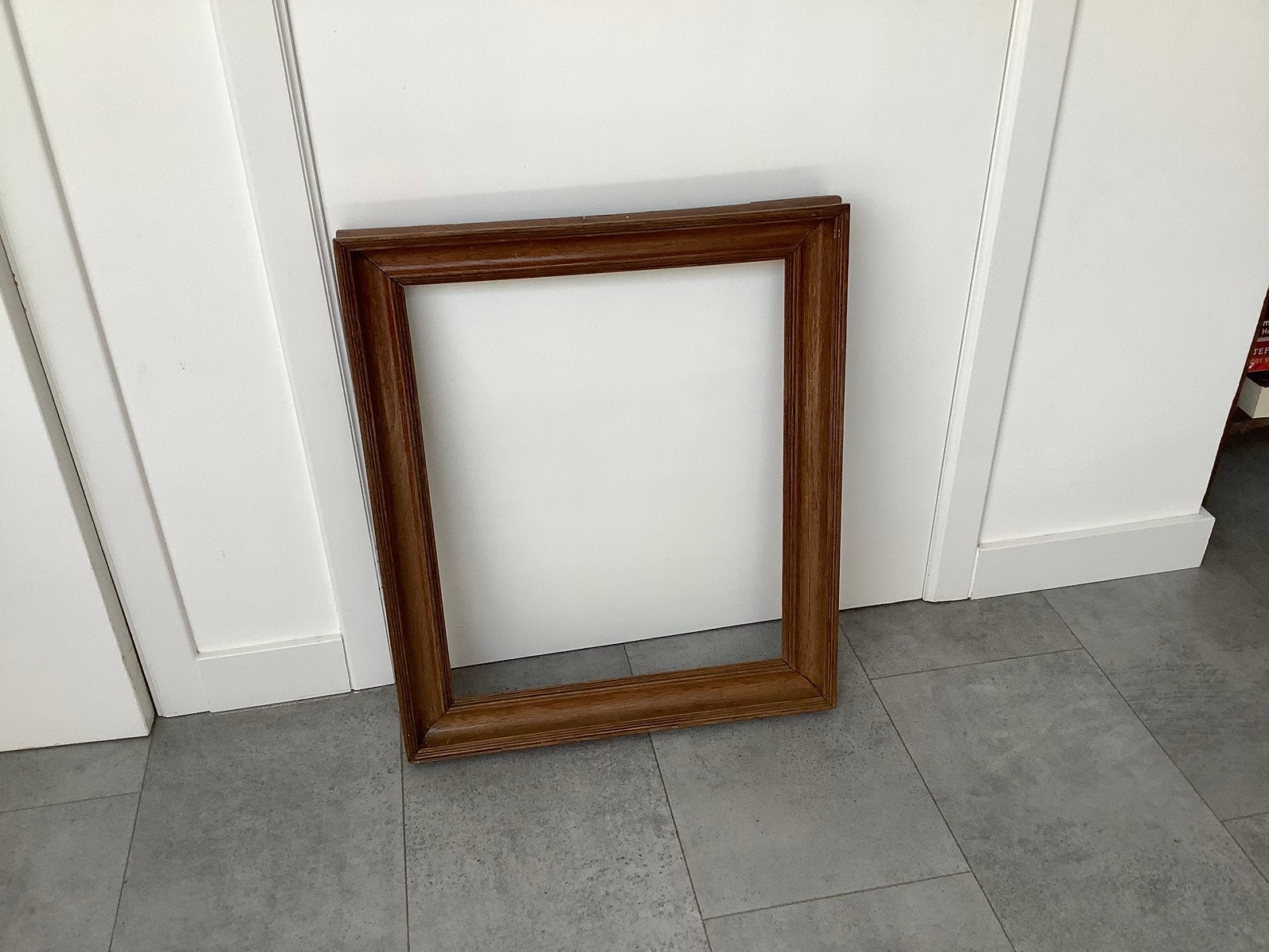 Vintage houten lijst/kader, Ophalen, Bruin, Gebruikt, Schilderijlijst