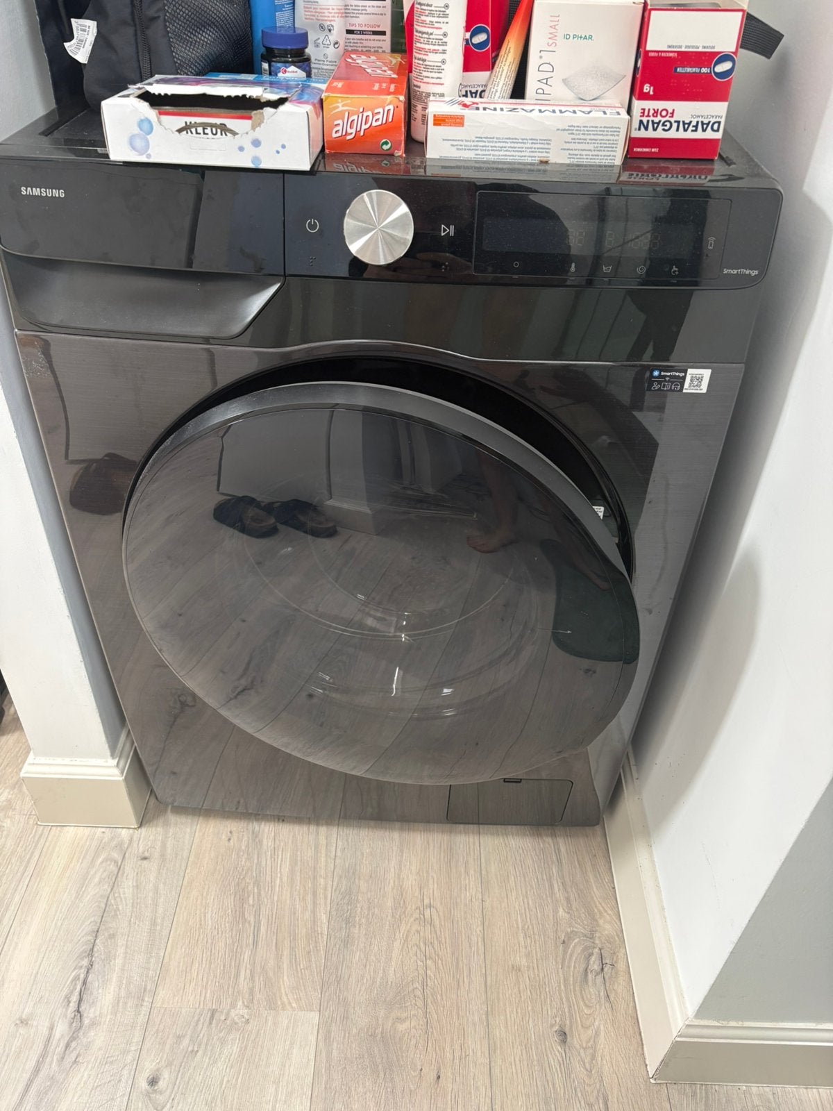 Samsung WD90DG6B85BB AI was-droog combinatie, Electroménager, Lave-linges séchants, 8 à 10 kg, Enlèvement, Comme neuf, 85 à 90 cm