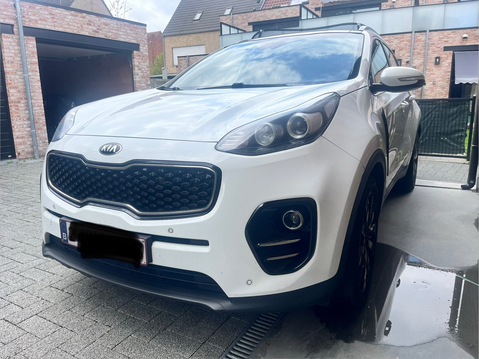 Kia Sportage 1.7 crd automaat #panorama#full options, Auto's, Kia, Wit, Leder, Diesel, 5 deurs