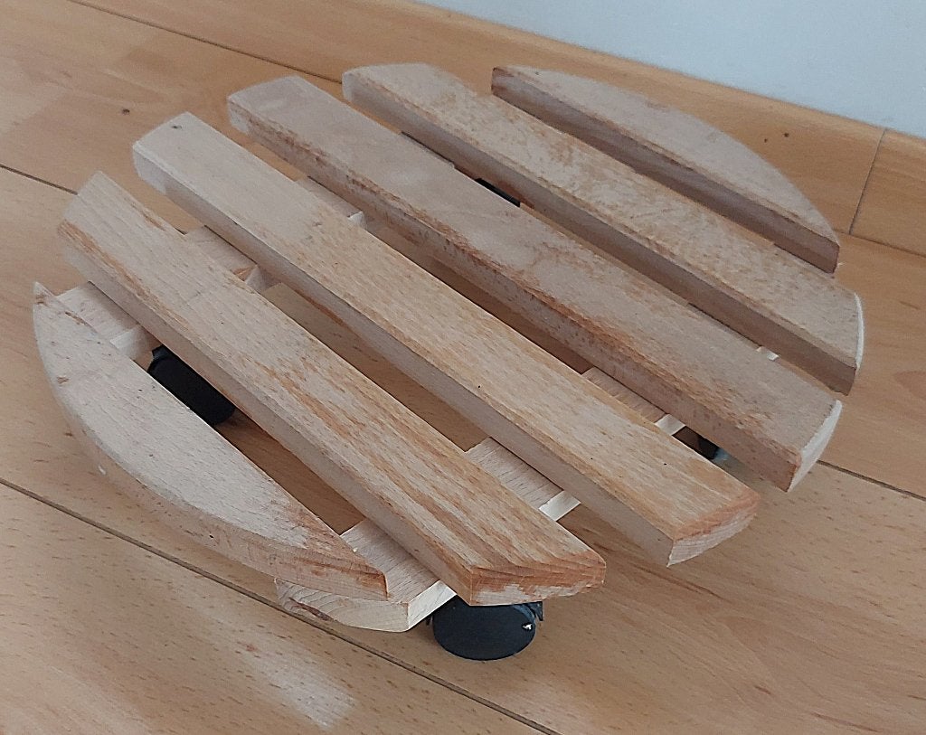 planche pour pot de fleur sur roulettes, Neuf, 25 à 40 cm, Rond, Enlèvement