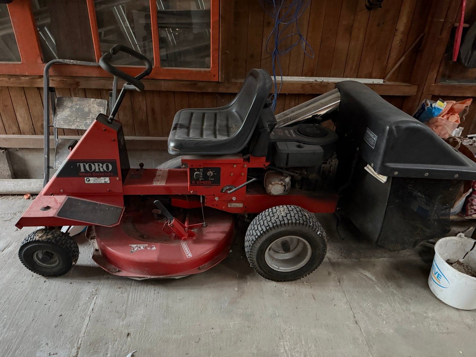 Toro zitmaaier in goede staat – € 400, Enlèvement, Utilisé, Démarrage électrique, Moins de 90 cm