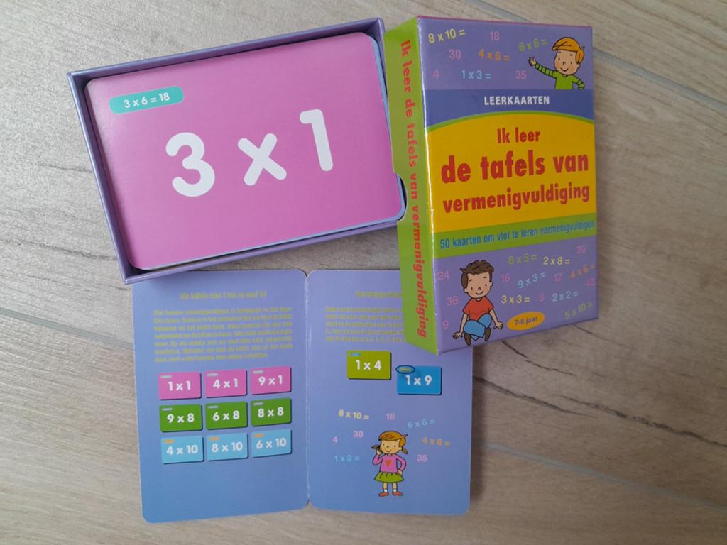 Ik leer de tafels van vermenigvuldiging met kaarten, Ophalen, Zo goed als nieuw, Rekenen