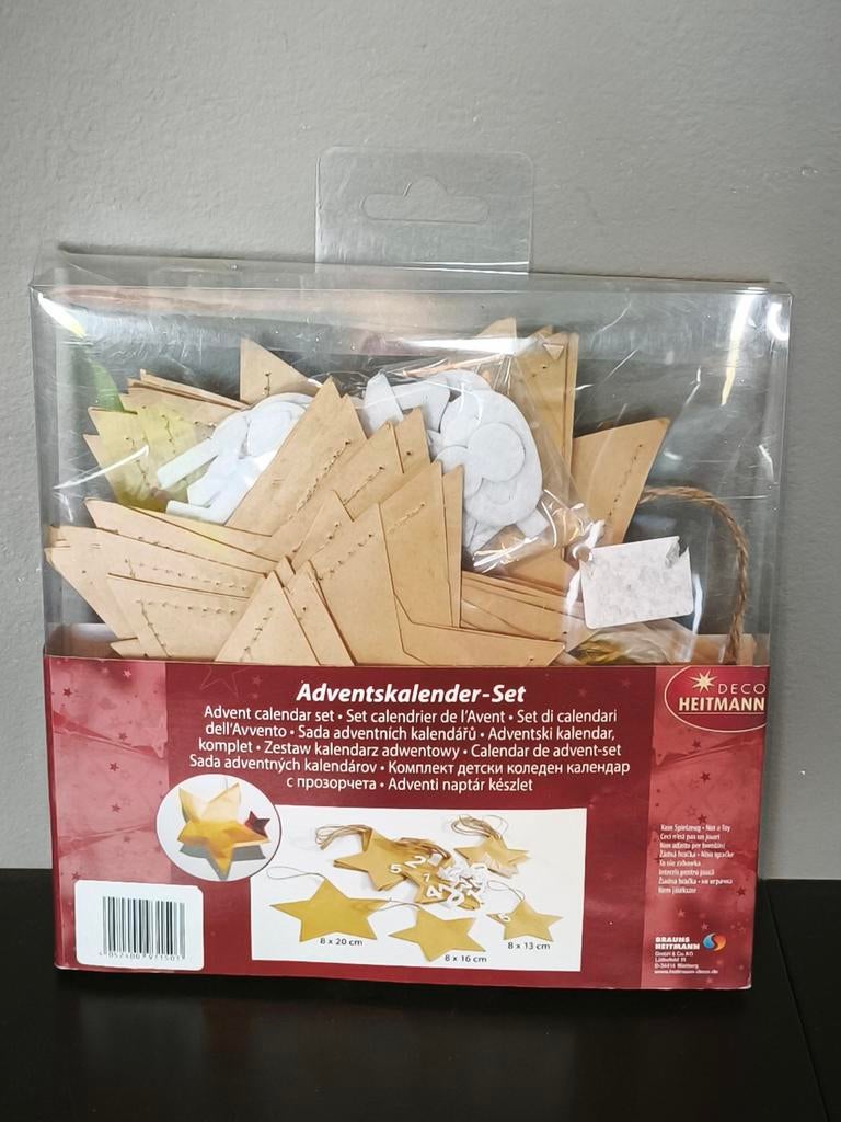 Kit de DIY pour créer un calendrier de l'avent, Diversen, Kalenders, Ophalen of Verzenden, Dagkalender, Nieuw