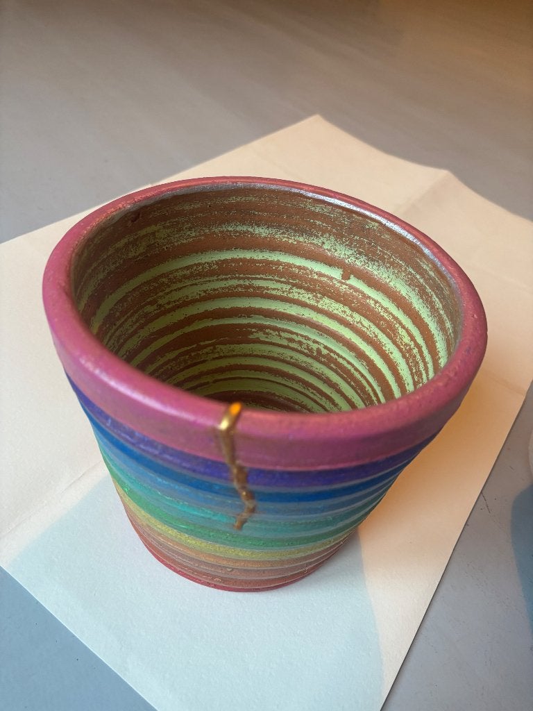 Cache-pot décoratif multicolore, Enlèvement