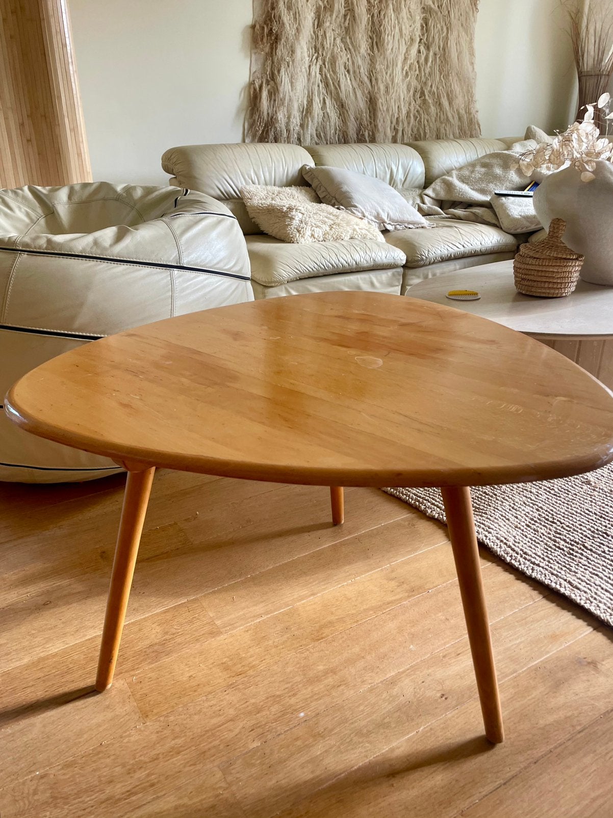 Retro vintage originele salonTafel deens Scandinavisch, Huis en Inrichting, Ophalen, Zo goed als nieuw