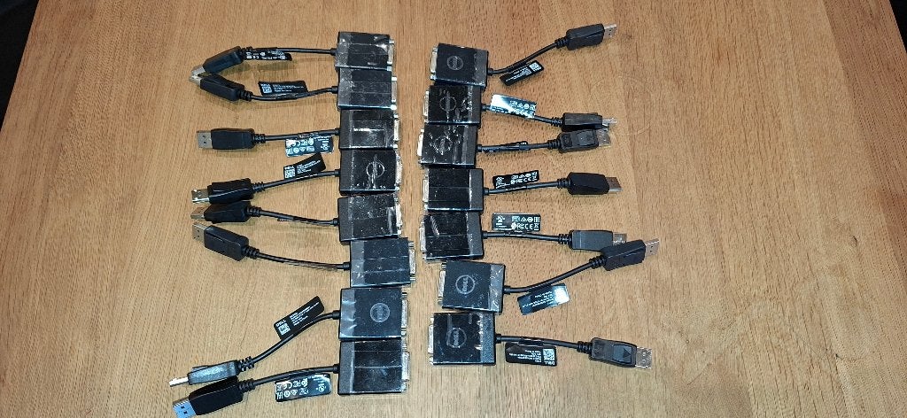 15 adaptateurs DP to DVI DELL 27KKH, Enlèvement, Comme neuf