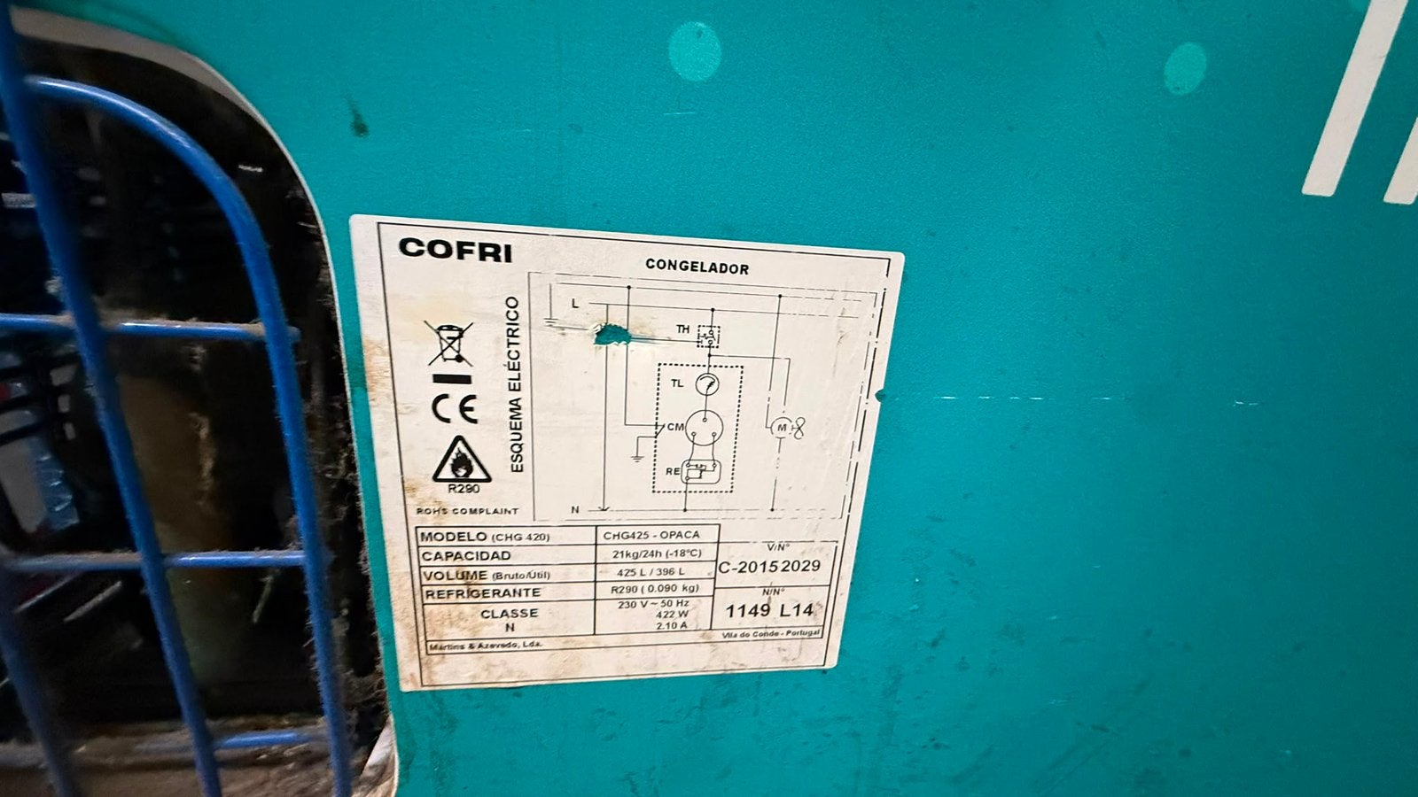 Goedwerkende diepvrieskist, Ophalen