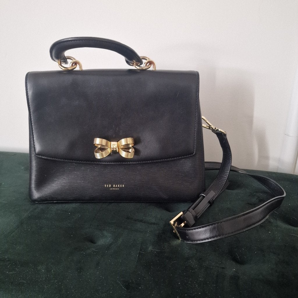Zwarte Ted Baker handtas, Handtassen en Accessoires, Tassen | Damestassen, Ophalen of Verzenden, Zo goed als nieuw, Zwart, Handtas