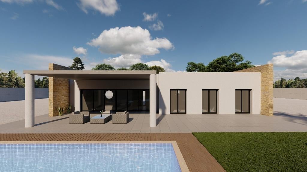 CC0653N - Villa neuve avec piscine à Pinoso, Immo, Maison d'habitation, Campagne, Pinoso, 125 m²
