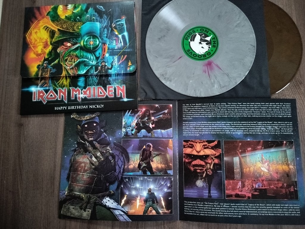 IRON MAIDEN - HAPPY BIRTHDAY NICKO! - 2 lp color vinyl, CD & DVD, Vinyles | Hardrock & Metal, Pochette gatefold, Enlèvement ou Envoi