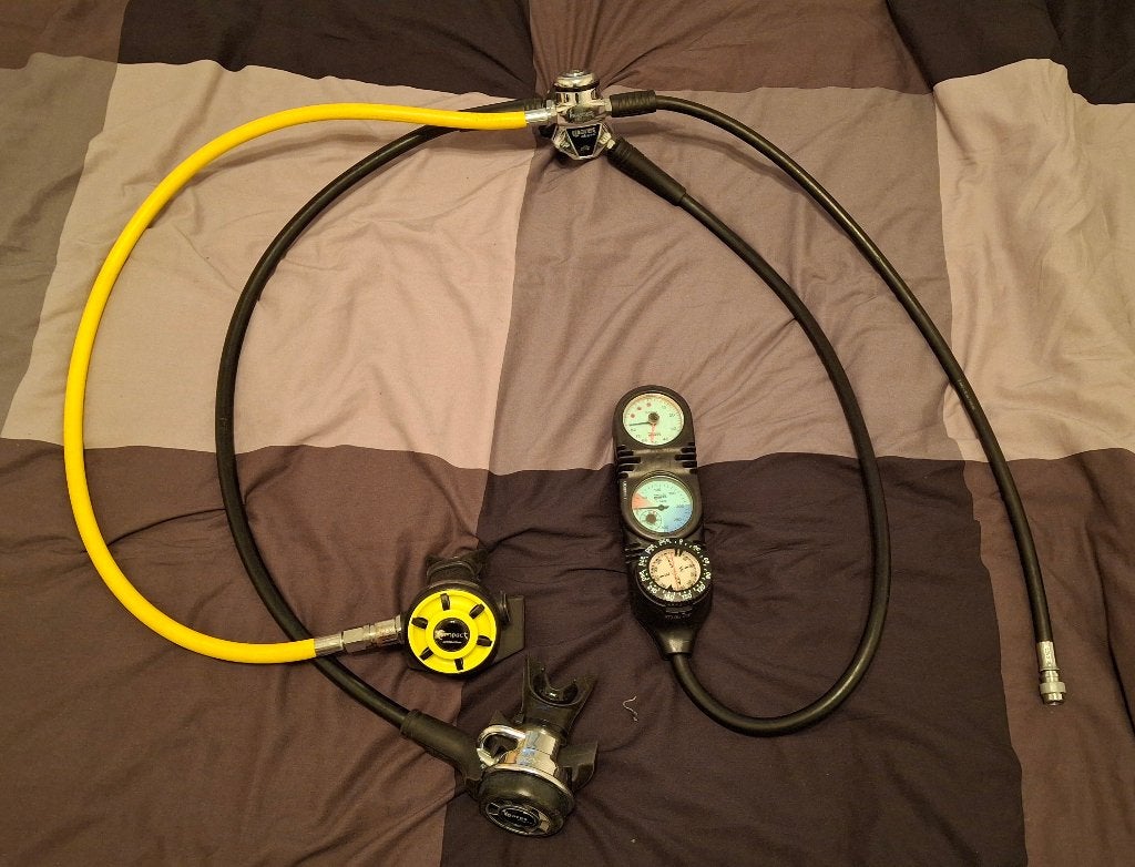 Mares Abyss volledige Ademtrapset, Watersport en Boten, Duiken, Ophalen, Gebruikt, Overige typen