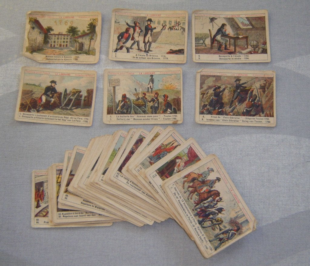 Chromos Het leven van NAPOLEON La LORRAINE 60st, Verzamelen, Gebruikt, Verzenden, Voor 1940, Prent