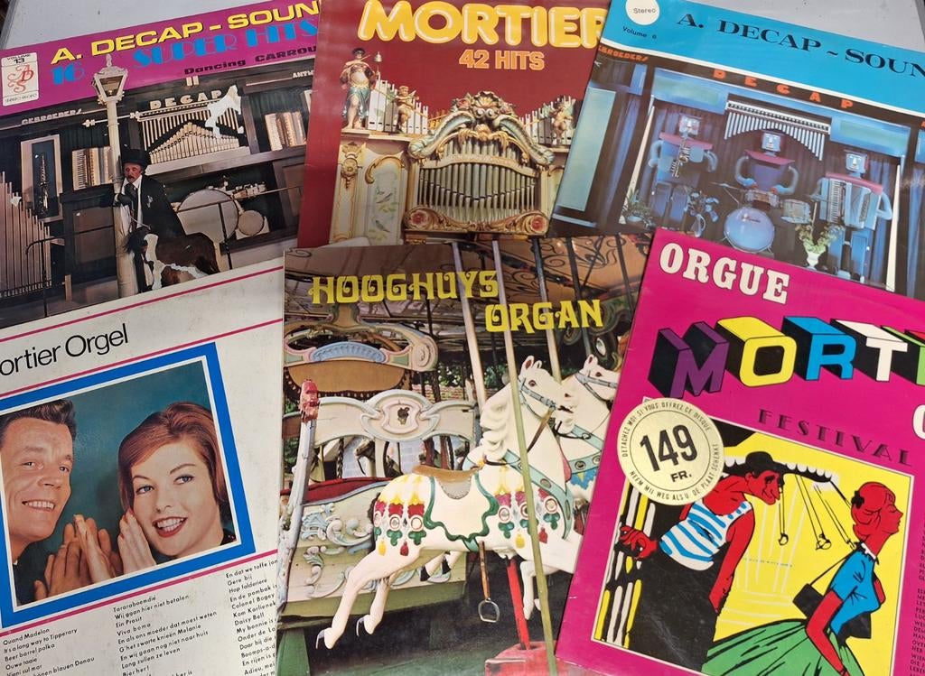Lot 42 x Lp's Vinyl - Organ Decap / Mortier, CD & DVD, Vinyles | Musique du monde, Enlèvement ou Envoi