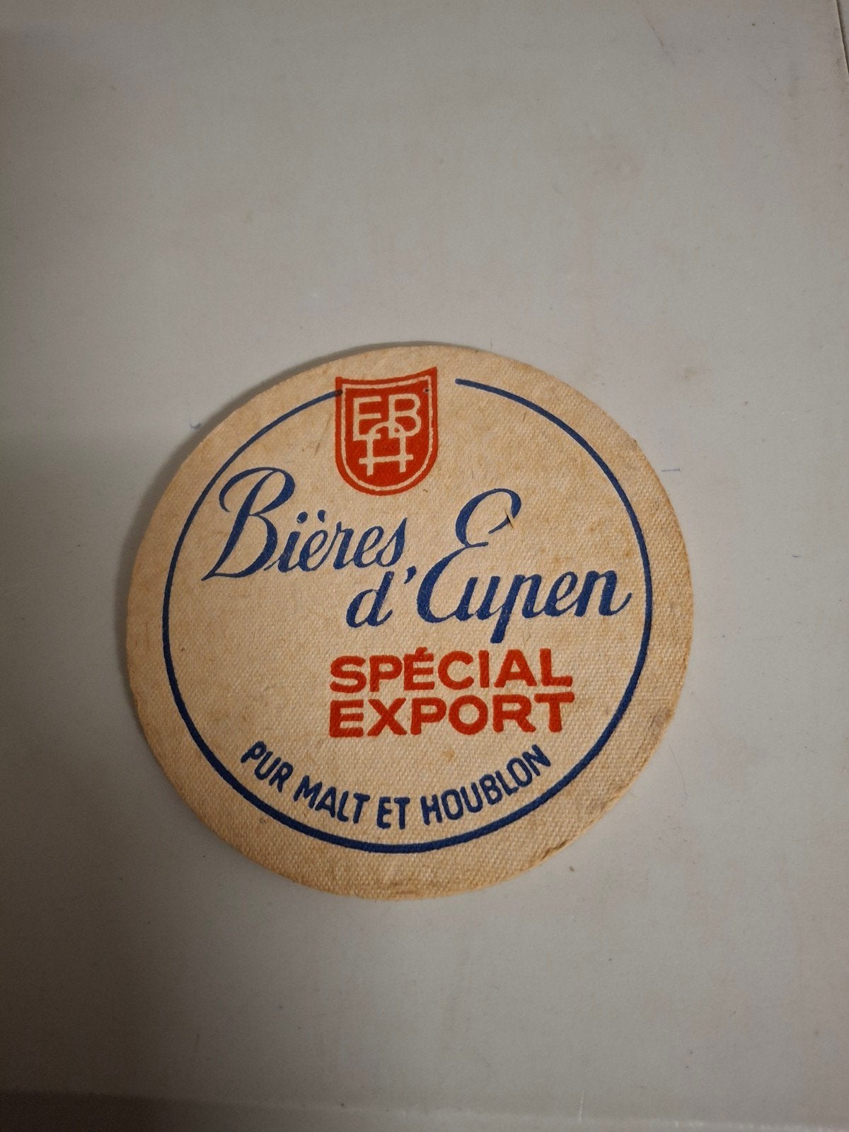 oud bierviltje biere d'eupen, Ophalen of Verzenden