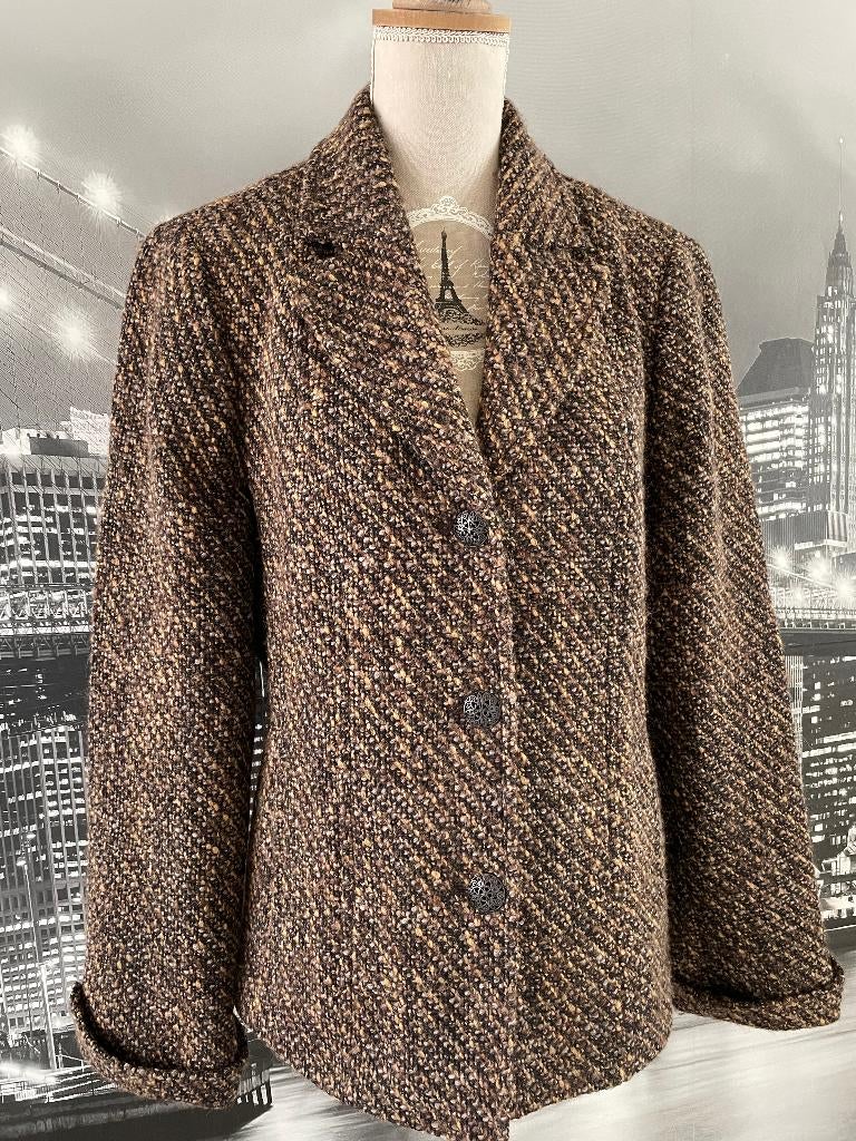 prachtige bruine blazer Mayerline 42/44, Mayerline, Bruin, Verzenden, Maat 42/44 (L)