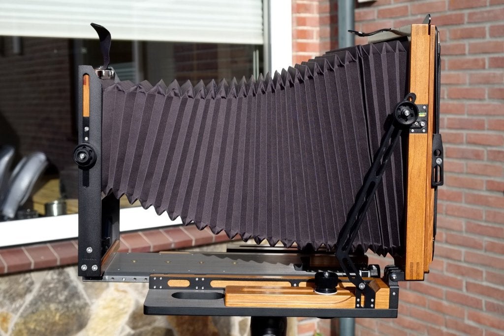 Chamonix 810V grootformaatcamera 8x10 inch met fresnel, Enlèvement ou Envoi, Utilisé, Autres Marques