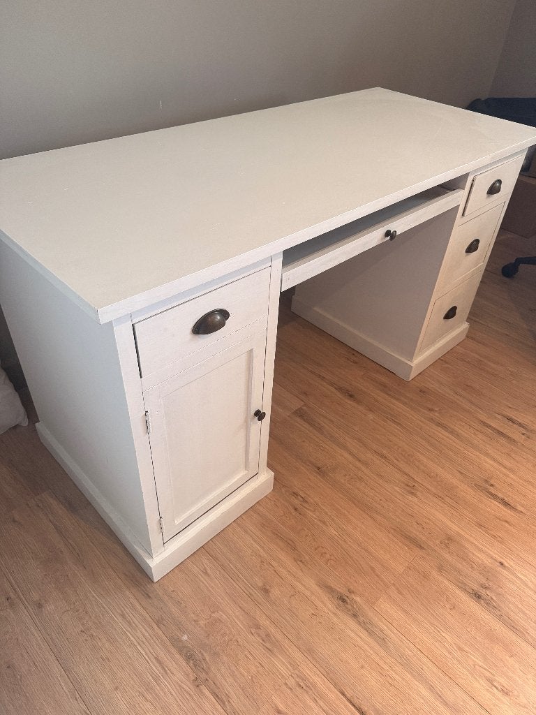 Witte bureau van maison du monde, Maison & Meubles, Scandinave, Autres marques, Bureau d'écolier, Avec tiroirs