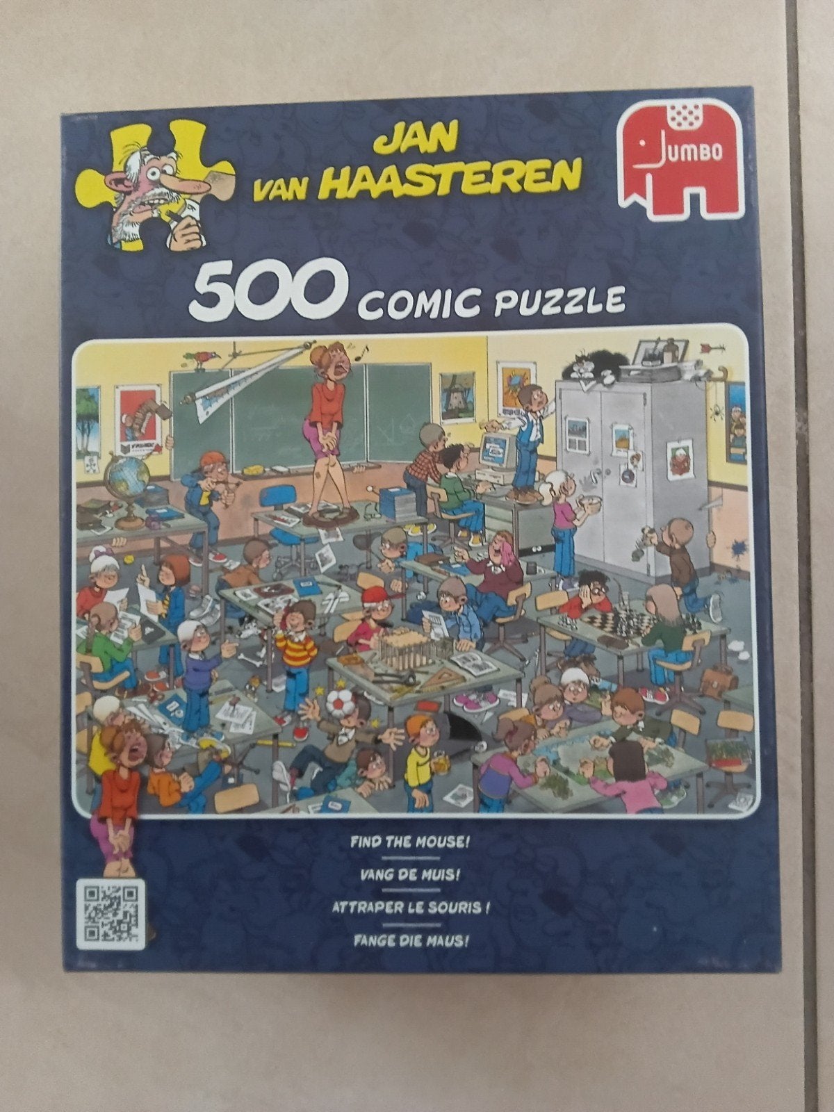 puzzel Jan van haasteren Vang de muis 500st, Ophalen of Verzenden, 500 t/m 1500 stukjes, Zo goed als nieuw