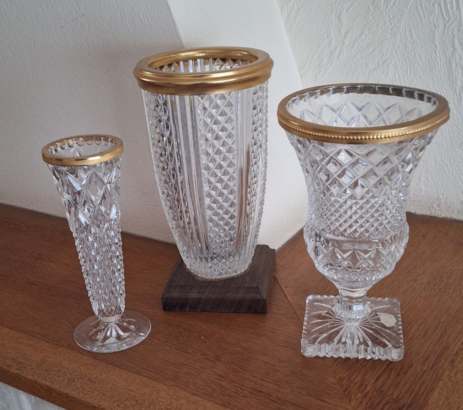 Glazen vazen 3- delig, Ophalen