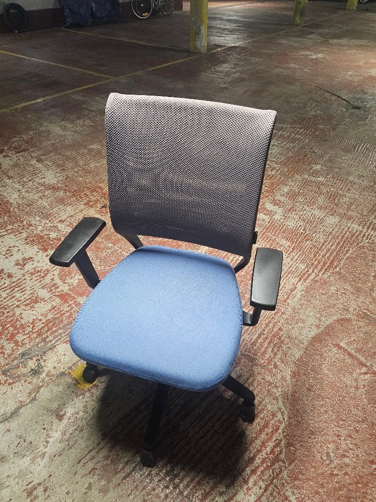 Fauteuil de bureau ergonomique bleu Sedus Netwin Nw 100, Comme neuf, Enlèvement, Ergonomique, Bleu