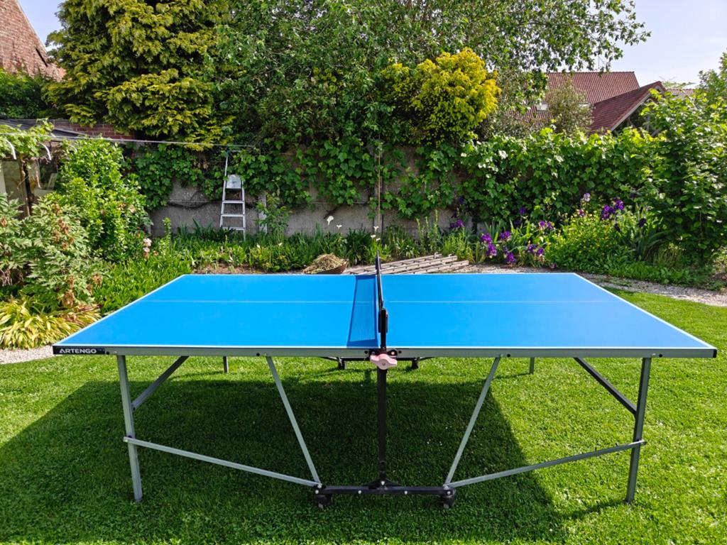 Artengo 714 O Outdoor Pingpongtafel / Tafeltennistafel, Sport en Fitness, Tafeltennis, Ophalen, Zo goed als nieuw, Tafel Outdoor