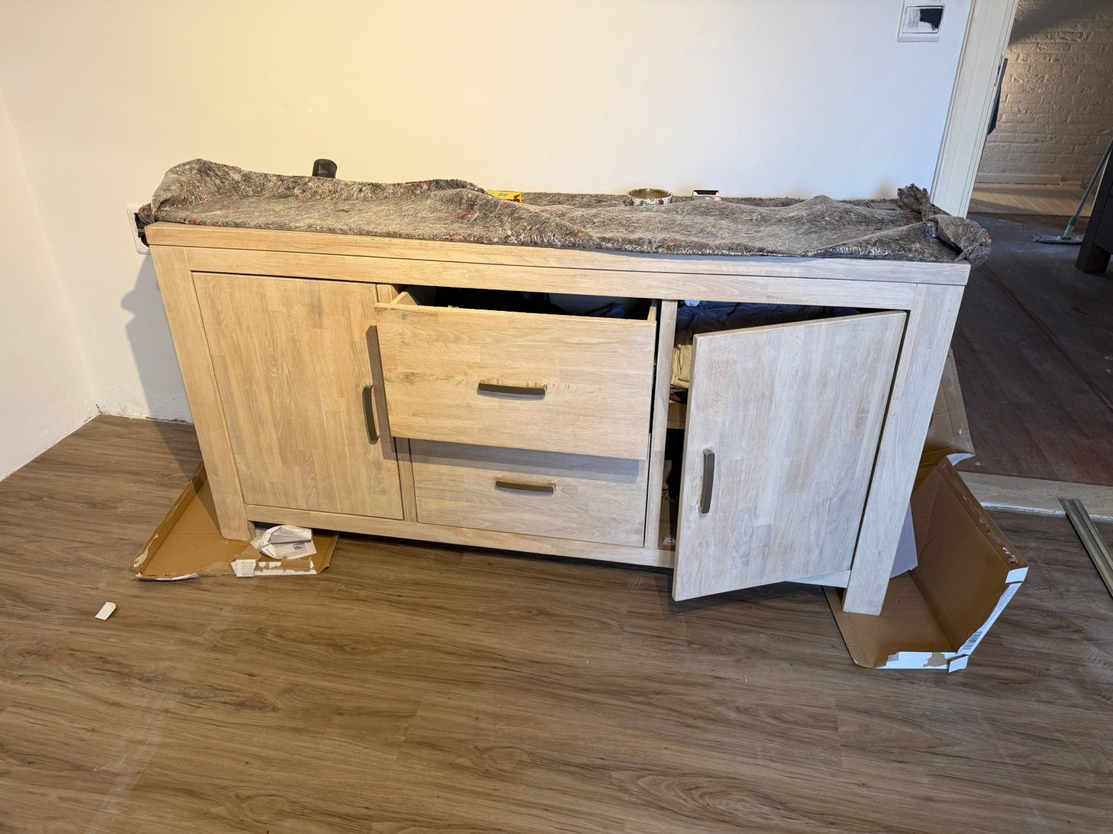 Gratis Dressoir, Huis en Inrichting, Ophalen, Gebruikt, 25 tot 50 cm, Met lade(s)