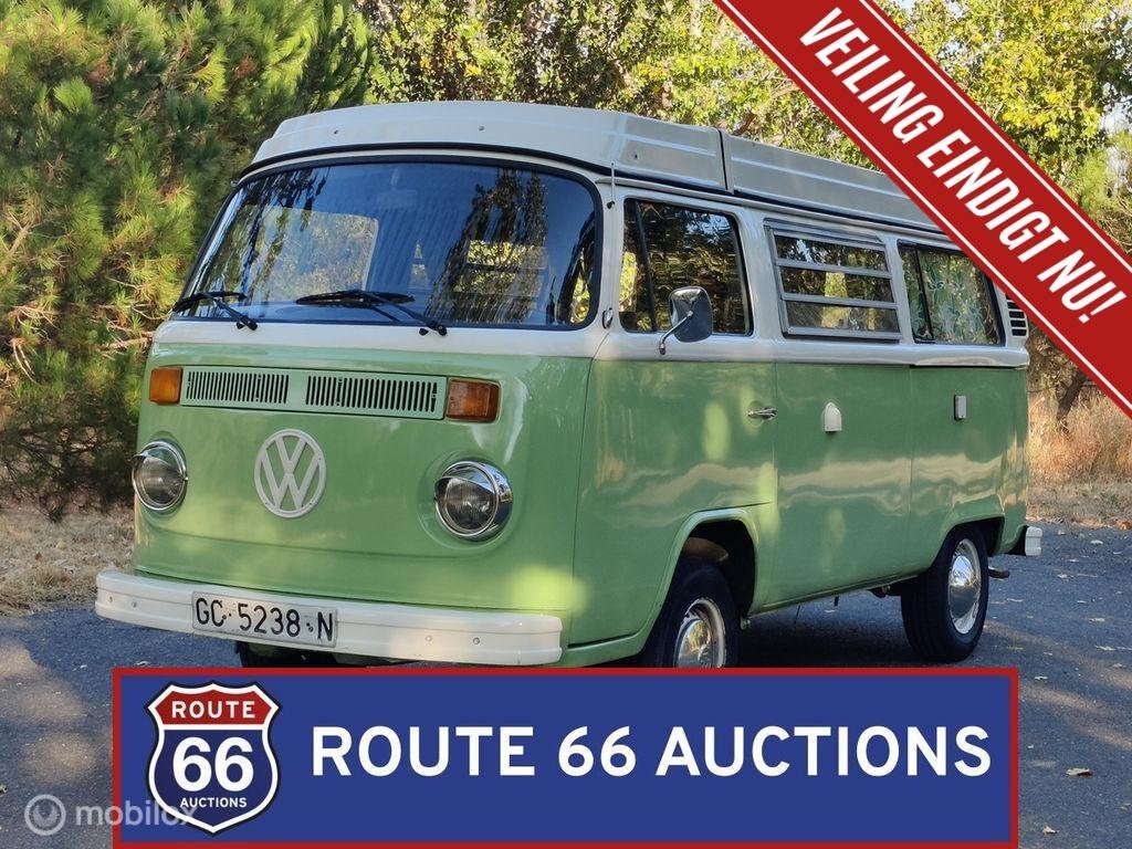 Volkswagen T2 Westfalia Berlin | 1979 | Route 66 Auctions, Auto's, Volkswagen, Zwart, Bedrijf, Handgeschakeld