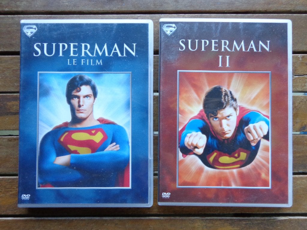 )))  Superman 1 & 2  //  Christopher Reeves  (((, Enlèvement ou Envoi, Tous les âges, Science-Fiction, Comme neuf