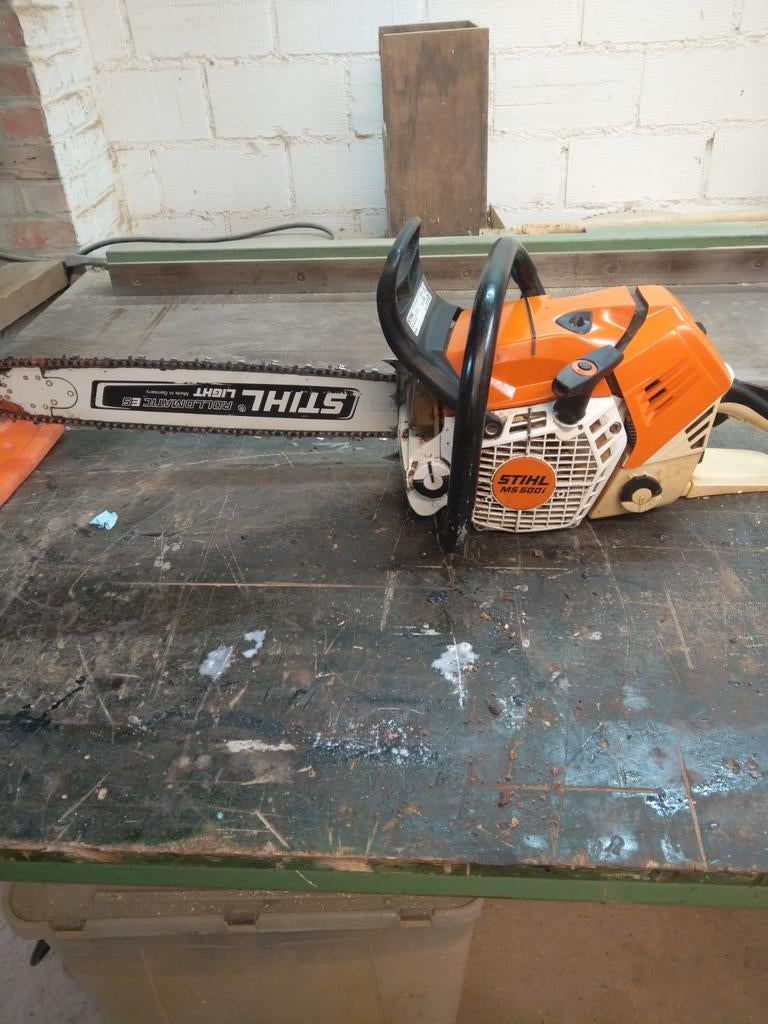 Stihl ms 500i, Enlèvement
