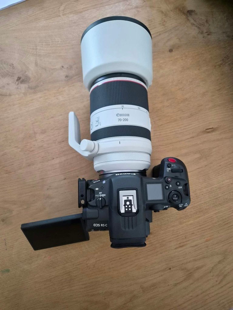 Camera Canon EOS R5 C, TV, Hi-fi & Vidéo, Neuf, Enlèvement, Reflex miroir, Batterie
