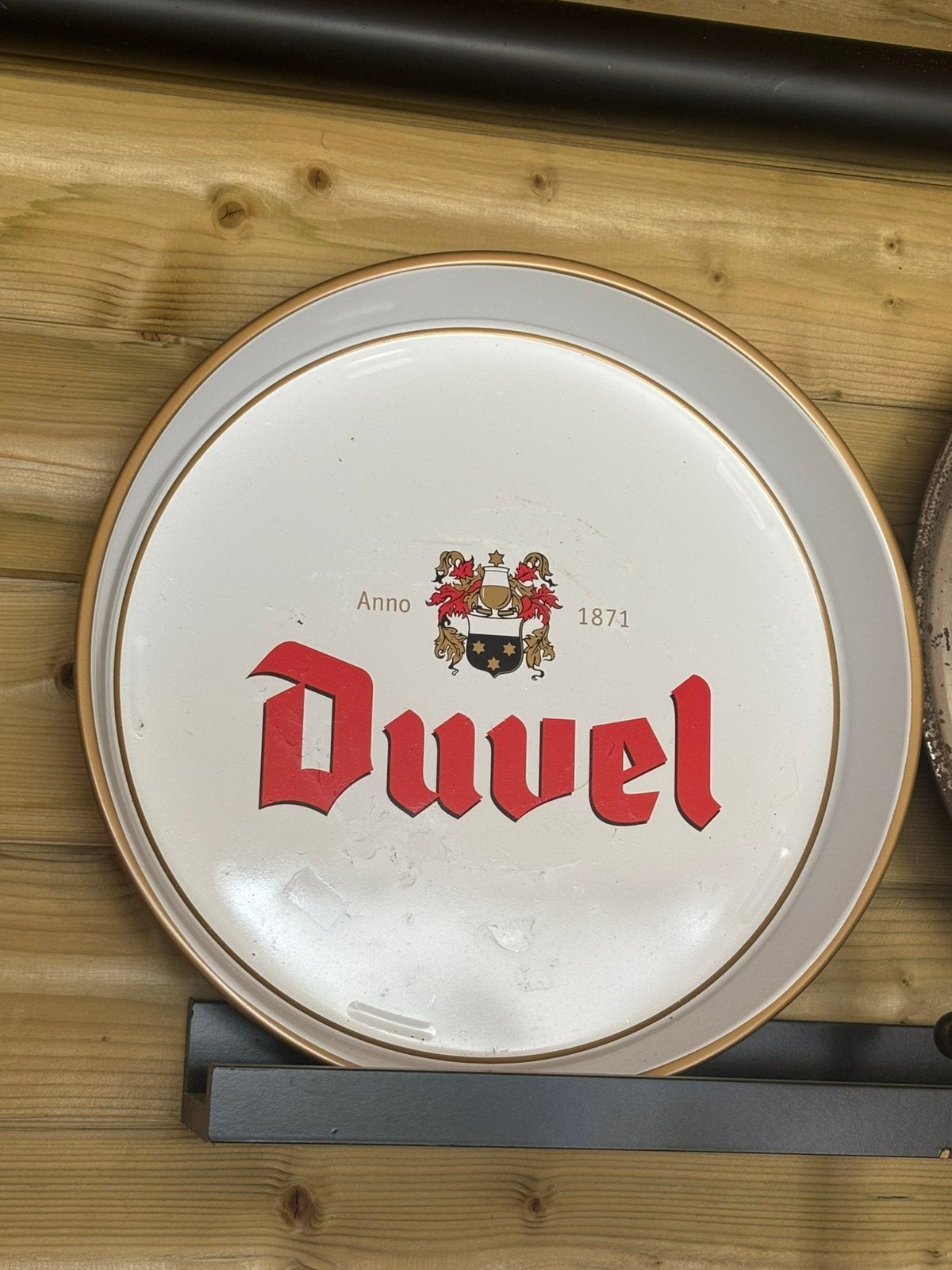 Twee plateaus en bord duvel te koop, Verzamelen, Ophalen, Zo goed als nieuw, Duvel