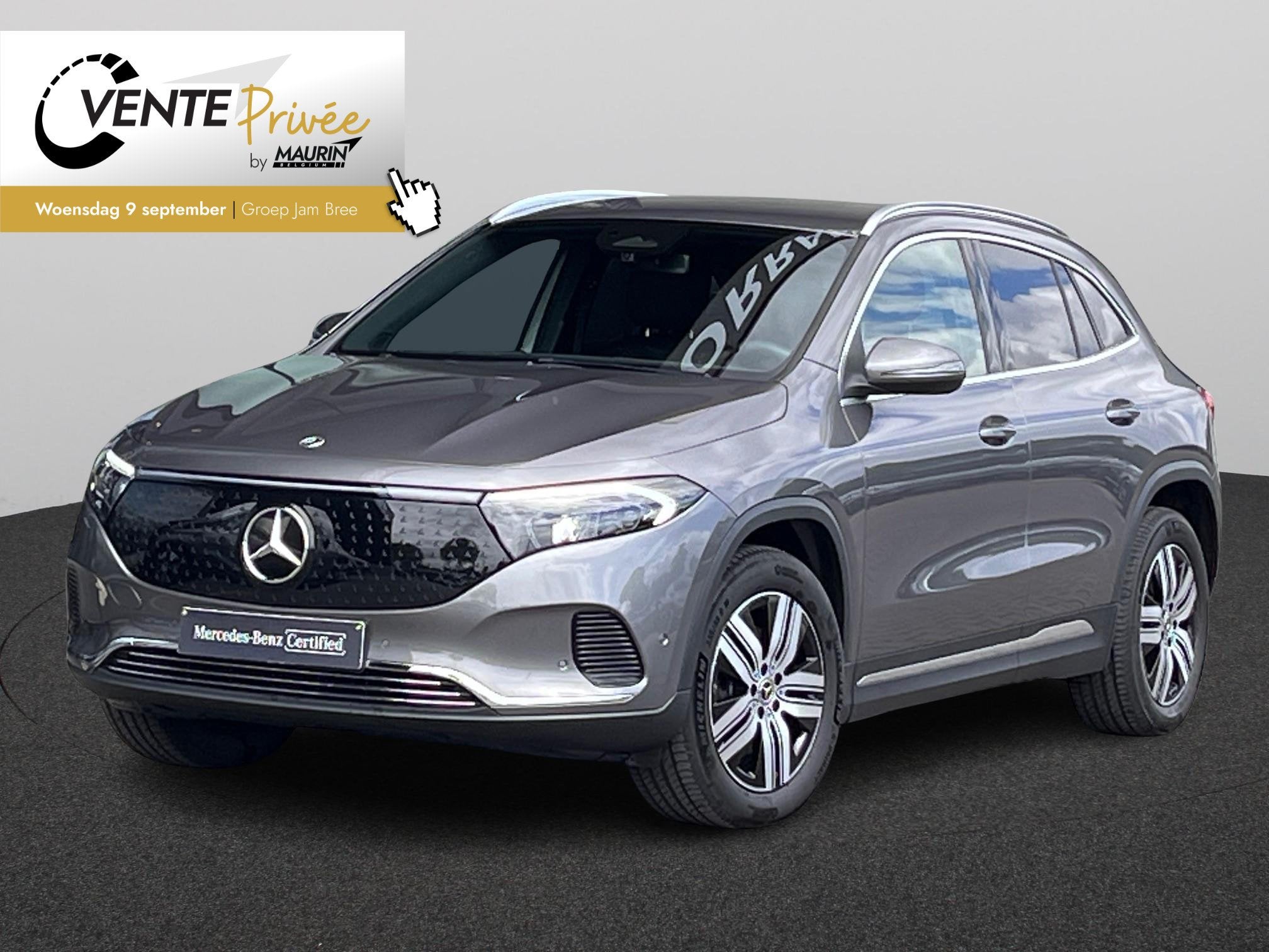 Mercedes-Benz EQA 250 Luxury Line (automatique), Autos, Mercedes-Benz, Achat, 488 km, 750 kg, Noir